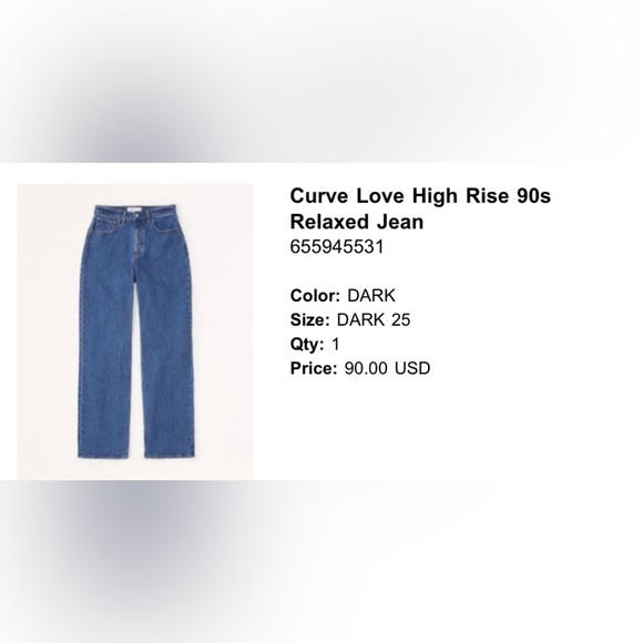 Abercrombie & Fitch, the loose high rise jean, medium wash - Picture 6 of 6